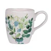 Best Mug coloris vert en céramique motifs feuillages Natura - 38 cl