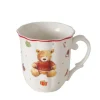 Discount BOLTZE Mug en céramique blanche à motif ourson Bailey - Ø 9,3 x 9,5 cm