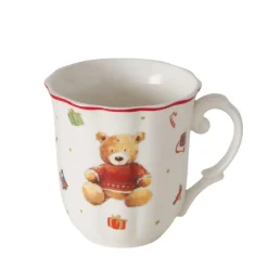 Discount BOLTZE Mug en céramique blanche à motif ourson Bailey - Ø 9,3 x 9,5 cm