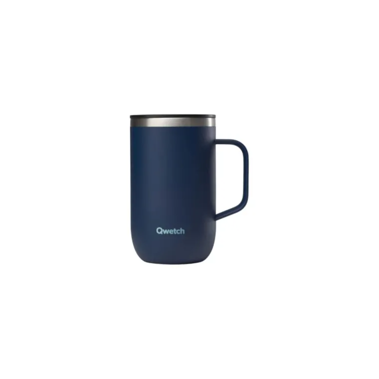 Clearance QWETCH Mug isotherme coloris bleu en inox - 470 ml