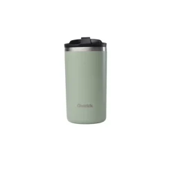 Outlet QWETCH Mug isotherme en inox recyclé coloris vert tilleul Matt Travel - 350 ml