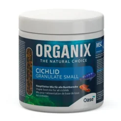 Clearance BLUE CORAL OASE Organix Cichlidé Granulé - Taille S - Nourriture pour Cichlidés Omnivores - 250ml