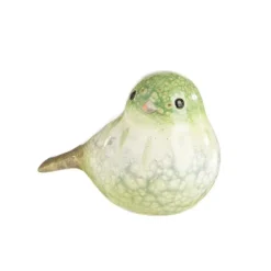Best Oiseau coloris vert en terre cuite - 6,5 x 7 cm
