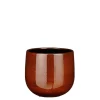 Sale EDELMAN Pablo pot rond coloris marron en céramique - Ø 18 x 16 cm