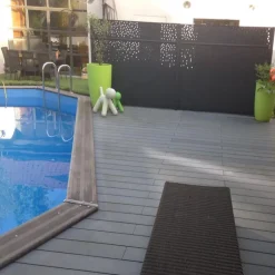 Clearance GREEN OUTSIDE Pack complet terrasse composite anthracite 10 m2