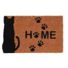 ESSCHERT DESIGN Paillasson en fibre de coco avec imprimé chat et Home - 74,8 x 45 cm
