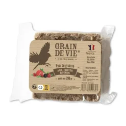 Hot GRAIN DE VIE Pain de graisse aux fruits rouges pour oiseaux – 290 g