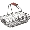 Discount AUBRY GASPARD Panier anses mobiles grillagé 28x19x7,5-21 cm