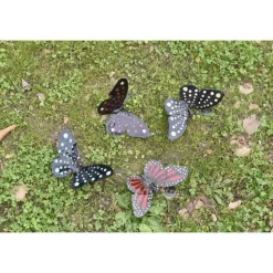 New CHOUETTE AND CO Papillon en métal recyclé peint Chouette & Co moyen modèle