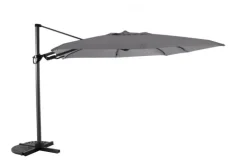 Best Parasol carré déporté Deluxe - Flip Flap - ROYAL GARDEN - 3 x 3m