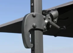 Outlet Parasol déporté, orientable, inclinable et rotatif en aluminium écru PROLOISIRS NH20 - 3x3m