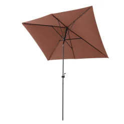 Discount Parasol rectangulaire à manivelle en aluminium - 200 x 300 cm