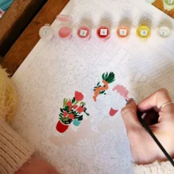 Clearance LA PETITE ÉPICERIE Peinture au numéro Marché aux fleurs Petit Pinceau by - 25,5 x 33 cm