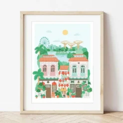 Hot LA PETITE ÉPICERIE Peinture au numéro Singapour Petit Pinceau by - 25,5 x 33 cm