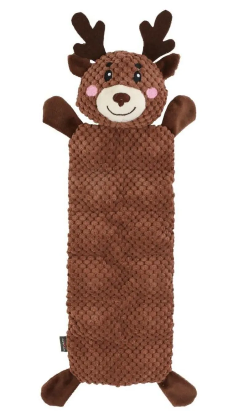 Online WOUAPY Peluche plate de Noël pour chien cerf coloris marron - grand modèle