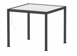 Pergola aluminium PONANT graphite/gris, OCEO - 3x3m