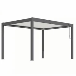 Discount Pergola bioclimatique autoportante en aluminium, grey PROLOISIRS ERIS - 3m x 3m