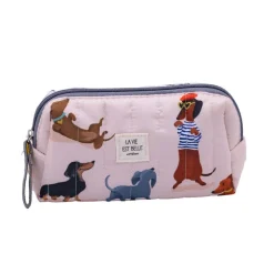 Best ÉDITIONS CARTES D'ART Petite trousse matelassée Cartesdart Teckels - 16,5 x 13,5 cm