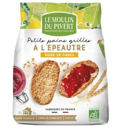 Sale LE MOULIN DU PIVERT Petits pains grillés épeautre bio vegan - 225 g