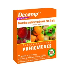 Hot DECAMP Phéromones anti-mouche méditerranéenne des fruits Décamp - Les deux capsules