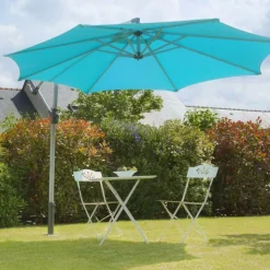 Outlet GARD & ROCK Pied amovible parasol déporté fixation universelle coloris gris en aluminium Gard&Rock - 17 x 17 x 18 cm