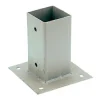 Discount OLG Pied d'ancrage plein pour sol dur - Pour poteau de 7x7 cm