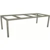 Discount STERN Pied de table coloris gris graphite en aluminium - 250 x 100 x 72 cm