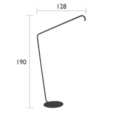 Sale FERMOB Pied déporté pour lampe Balad coloris cactus - 190 cm
