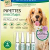 Hot FRANCODEX Pipettes antiparasitaires répulsives pour chien 10 à 20 kg - 4 x 2 ml