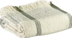 Discount WINKLER Plaid Jacquard Jane coloris multicolore en coton - 130 x 160 cm