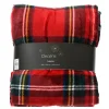 Best KAEMINGK Plaid rouge en polyester Tartan - 150 x 200 cm