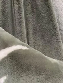 New CADES DESIGN Plaid vert kaki en polyester Luxe - 130 x 170 cm