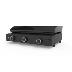 Discount FORGE ADOUR Plancha au gaz pour 10 à 15 personnes coloris noir en acier 7500 W Origin - 79,7 x 55,3 x 24,4 cm