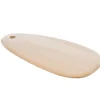 Outlet Planche à découper ovale coloris marron en bois de frêne - 49 x 23,5 x 1,5 cm