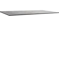 STERN Plateau fin coloris gris métallique en HPL Silverstar - 200 x 100 x 1,3 cm