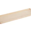 Sale Plateau rectangulaire avec poignées coloris beige en bois de frêne - 52,5 x 16,3 x 4,5 cm