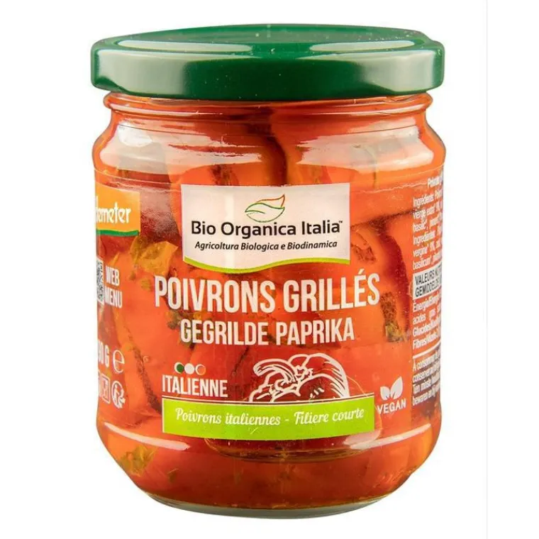 Discount BIORGANICA Poivrons grillés Demeter à l'huile 190g