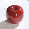 ARTF Pomme décorative Noël coloris rouge en plastique - Ø 9 cm