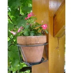 New LOUIS MOULIN Porte pot mural soucoupe gris Ø 16/18 cm