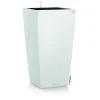 New LECHUZA Pot à réserve d'eau Cubico color kit complet blanc - 40 x 40 x 75 cm