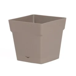 Hot EDA Pot carre Toscane Taupe L17,4 x l17,4 x H17