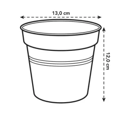 Online ELHO Pot 13cm Green Basics noir