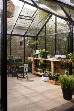 Online ELHO Pot de culture carré coloris living noir Green Basics Allin1 - Ø 15 cm