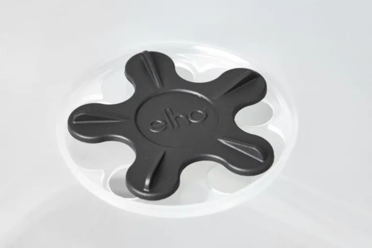 Online ELHO Pot de culture carré coloris living noir Green Basics Allin1 - 20 cm