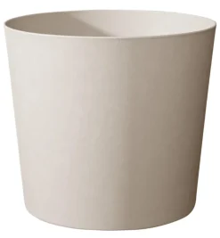 Best EDA Pot en matière recyclée coloris blanc calcaire Poetic Elément conique 8,7 L - Ø 25 x H 24 cm