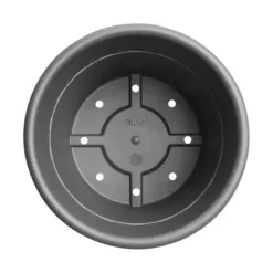 Discount ELHO Pot en plastique recyclé gris anthracite Algarve Cilindro - Ø 48 x H 40 cm