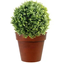 Best DECOLINES Pot horticole en acier peint brun antique Ø 27 x H 24 cm