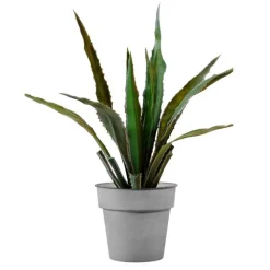 DECOLINES Pot horticole en acier peint gris clair Ø 22 x H 20 cm