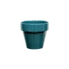 Sale DECOLINES Pot horticole émaillé de 0,9 L coloris bleu Ø 14 x H 12 cm