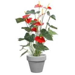 Discount DECOLINES Pot horticole émaillé gris Ø 25 cm